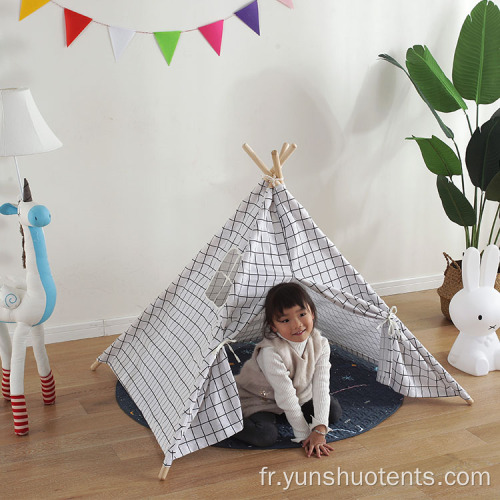 Tentes indiennes tipi pour enfants intérieurs et extérieurs